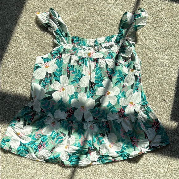 THML Floral Green and White Blouse - Picture 1 of 3